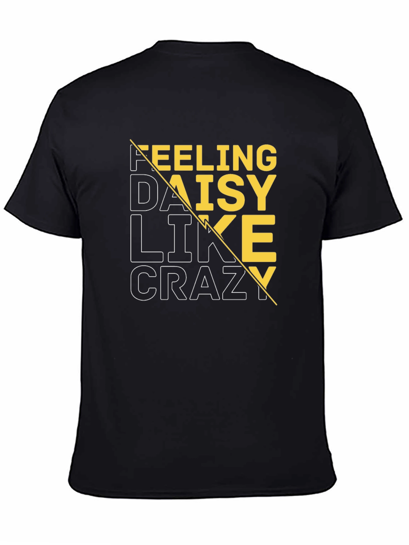 Feeling Daisy Like Crazy Black Graphic Tee