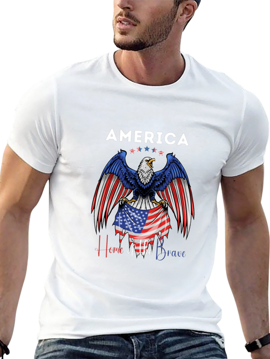 America Eagle Patriotic T-Shirt