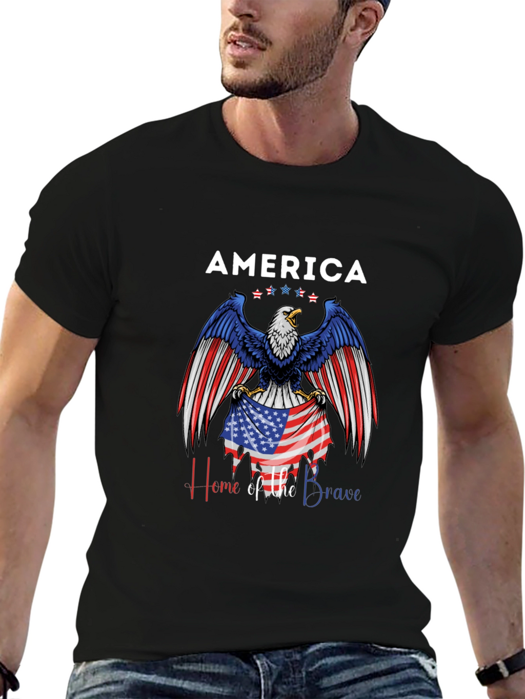 America Eagle Patriotic T-Shirt