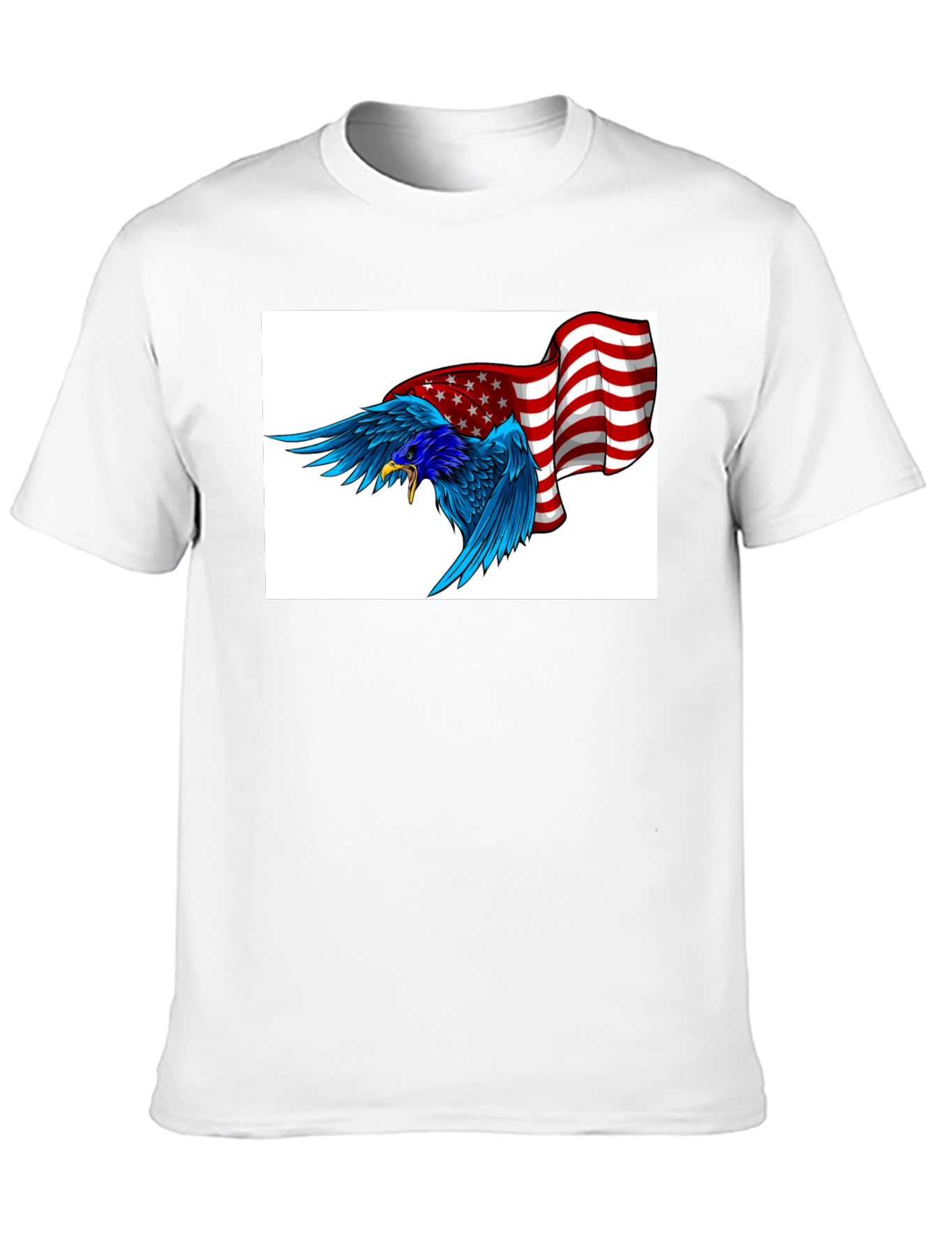 American Eagle Graphic Tee - Black Cotton Blend