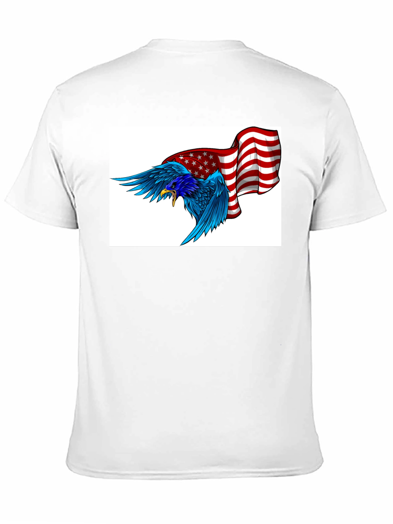 American Eagle Graphic Tee - Black Cotton Blend