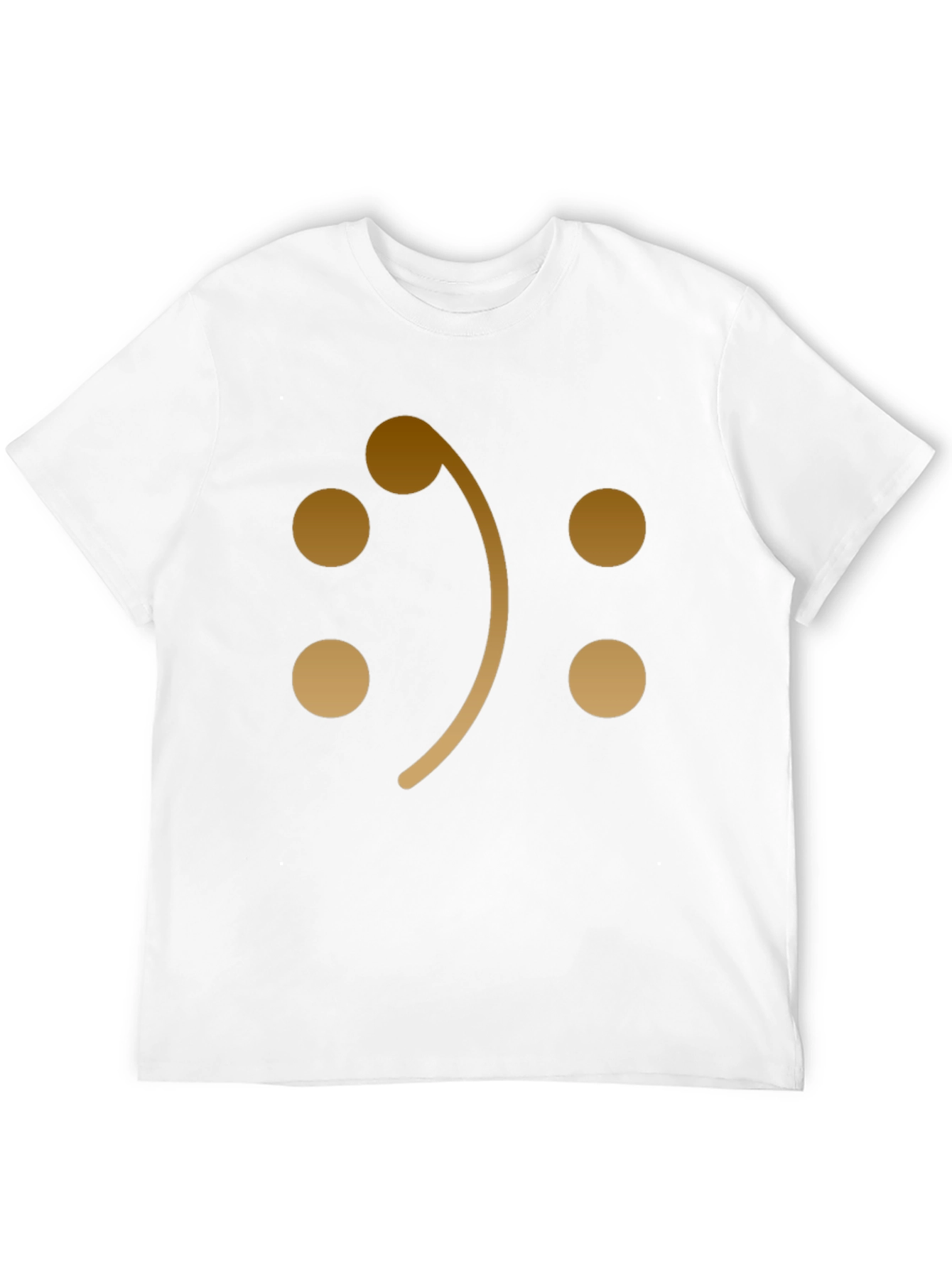 Bass Clef Smiley Face Graphic T-Shirt