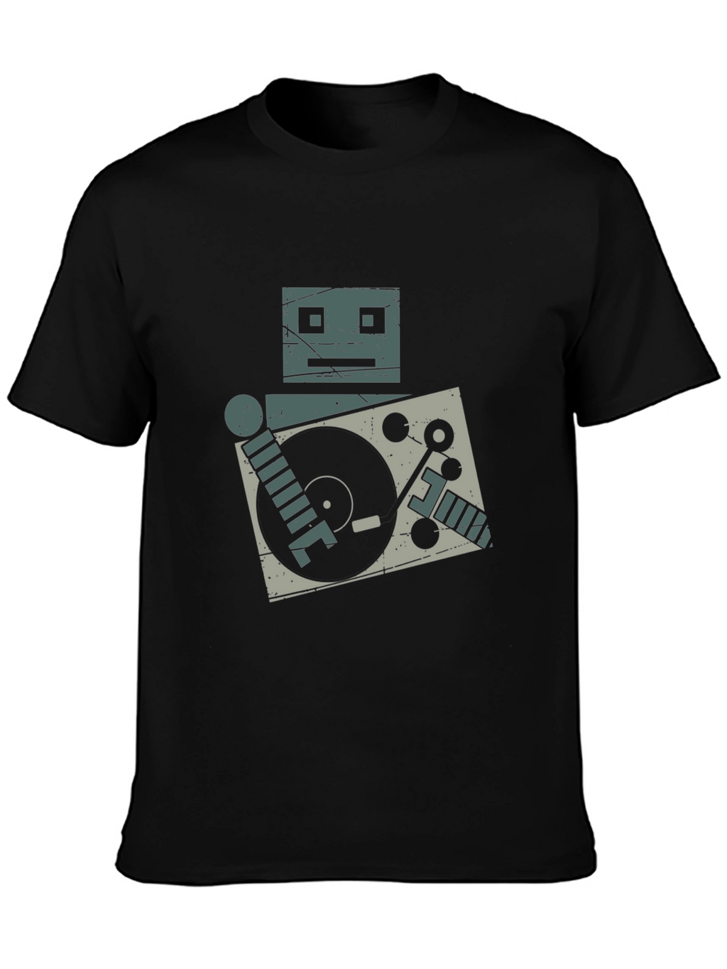 Robot DJ Graphic Tee - Turntable Cool