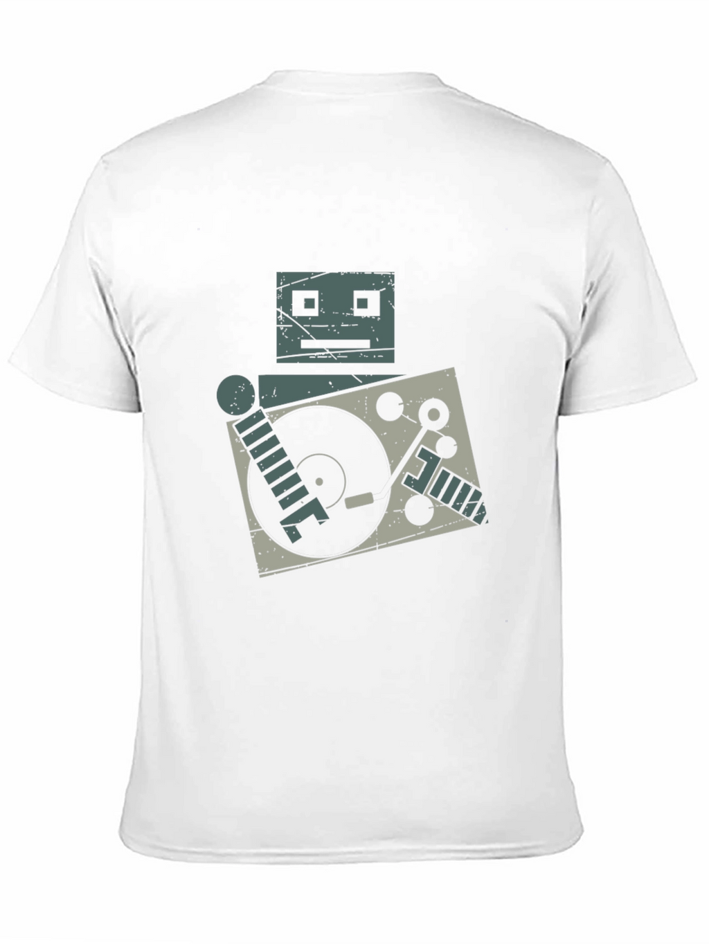 Robot DJ Graphic Tee - Turntable Cool