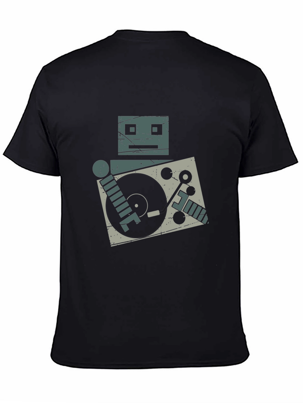 Robot DJ Graphic Tee - Turntable Cool