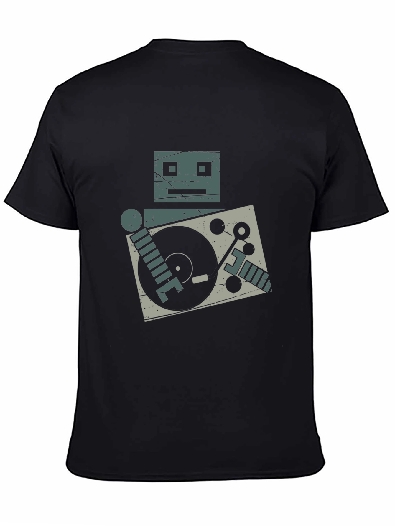 Robot DJ Graphic Tee - Turntable Cool