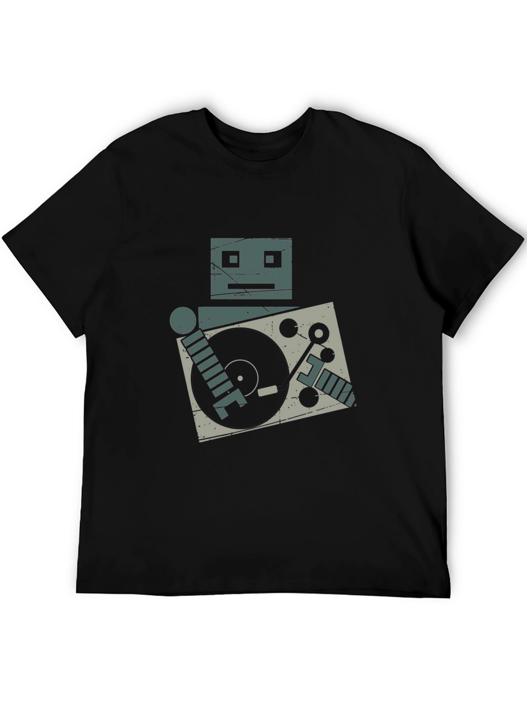 Robot DJ Graphic Tee - Turntable Cool