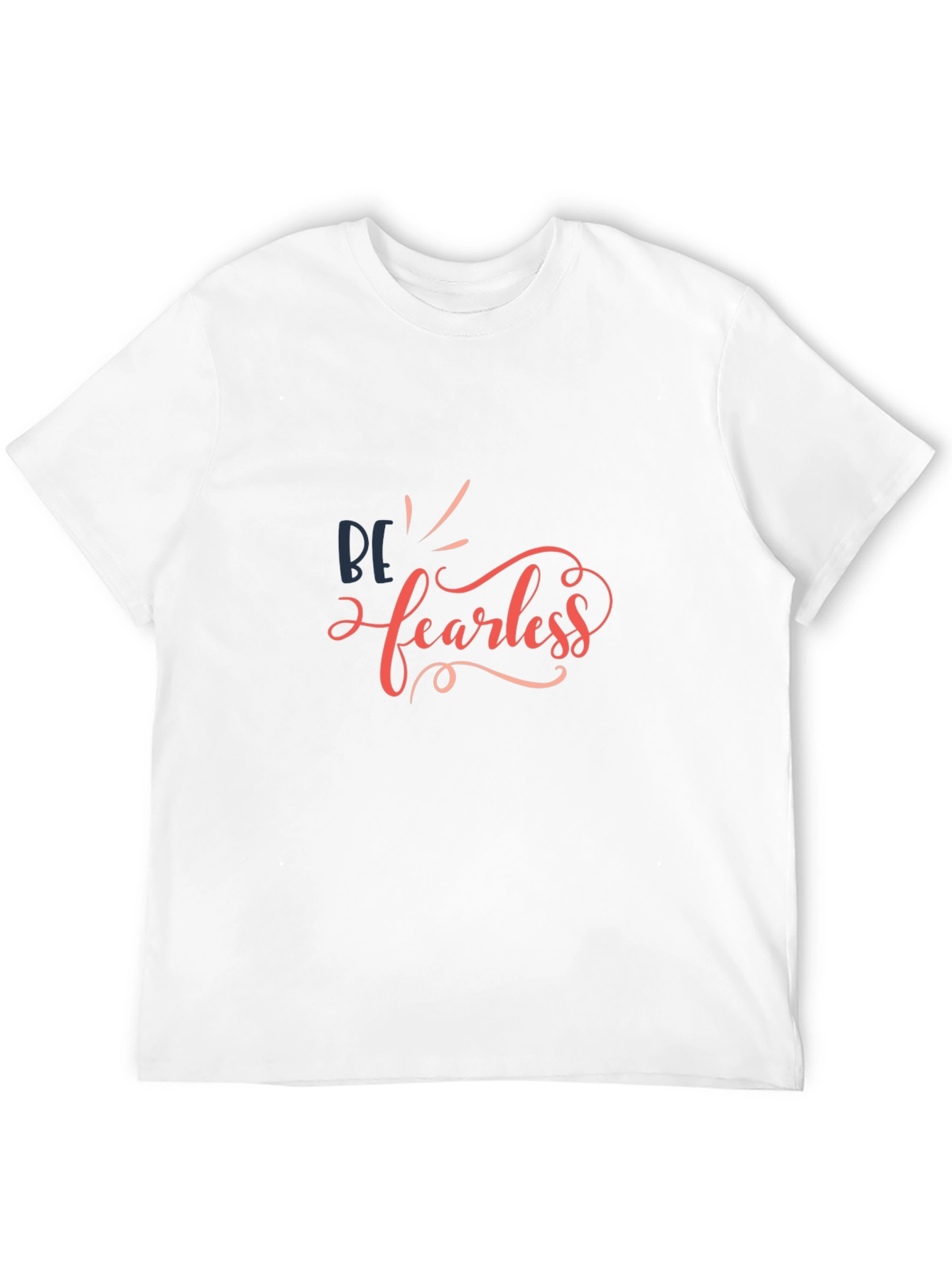 Be Fearless Graphic Tee - Black Cotton Casual Top