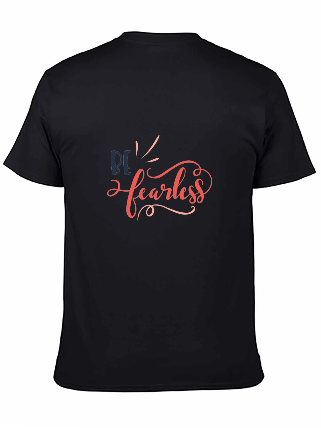 Be Fearless Graphic Tee - Black Cotton Casual Top