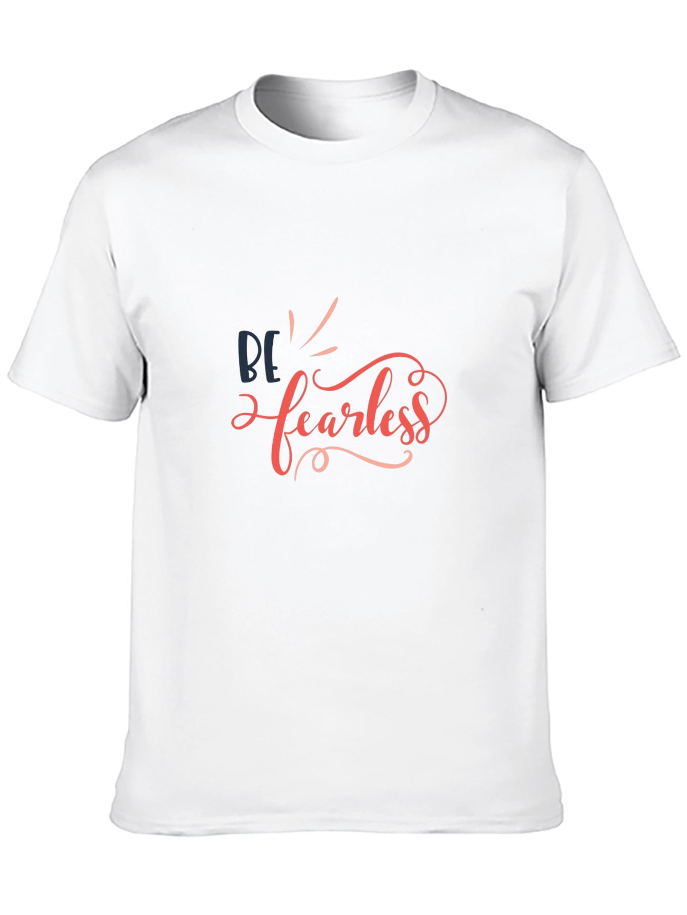 Be Fearless Graphic Tee - Black Cotton Casual Top