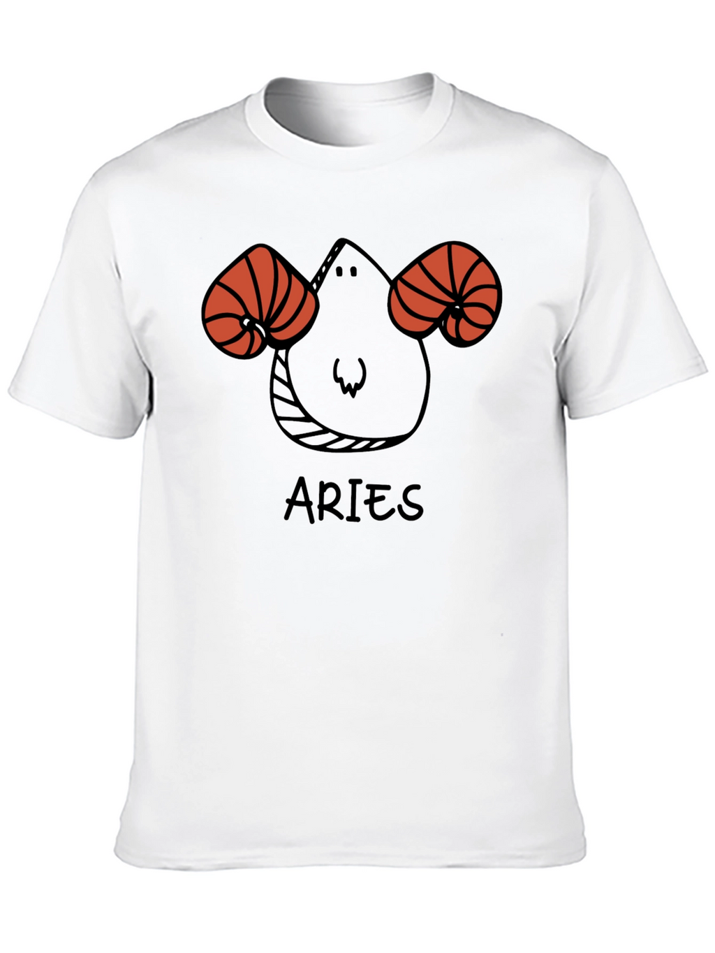 Aries Zodiac Black T-Shirt Horoscope Tee