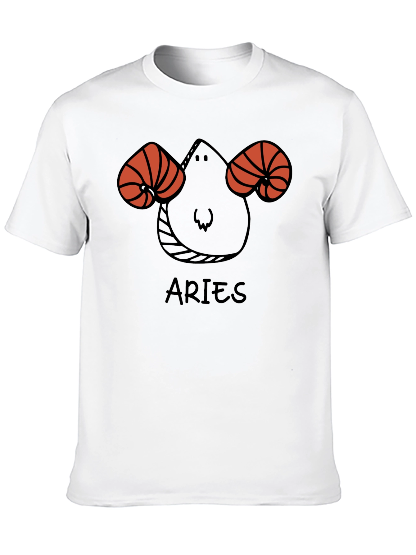 Aries Zodiac Black T-Shirt Horoscope Tee