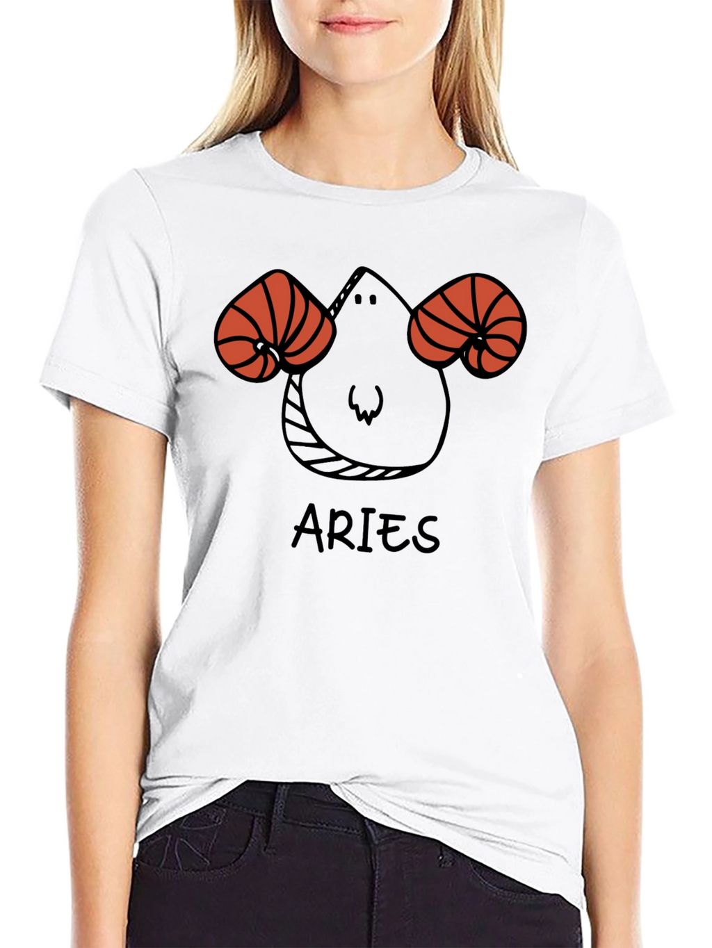 Aries Zodiac Black T-Shirt Horoscope Tee