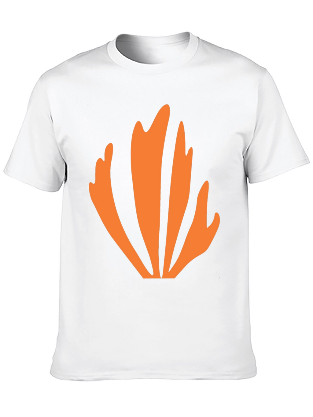 Abstract Orange Graphic Tee