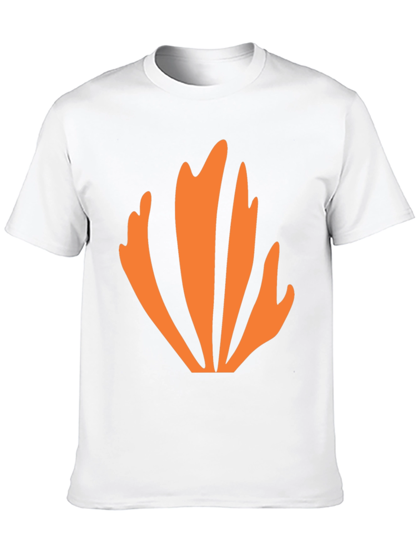 Abstract Orange Graphic Tee