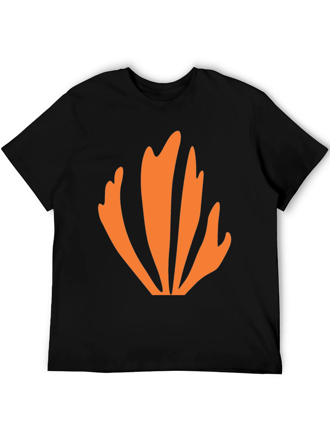 Abstract Orange Graphic Tee