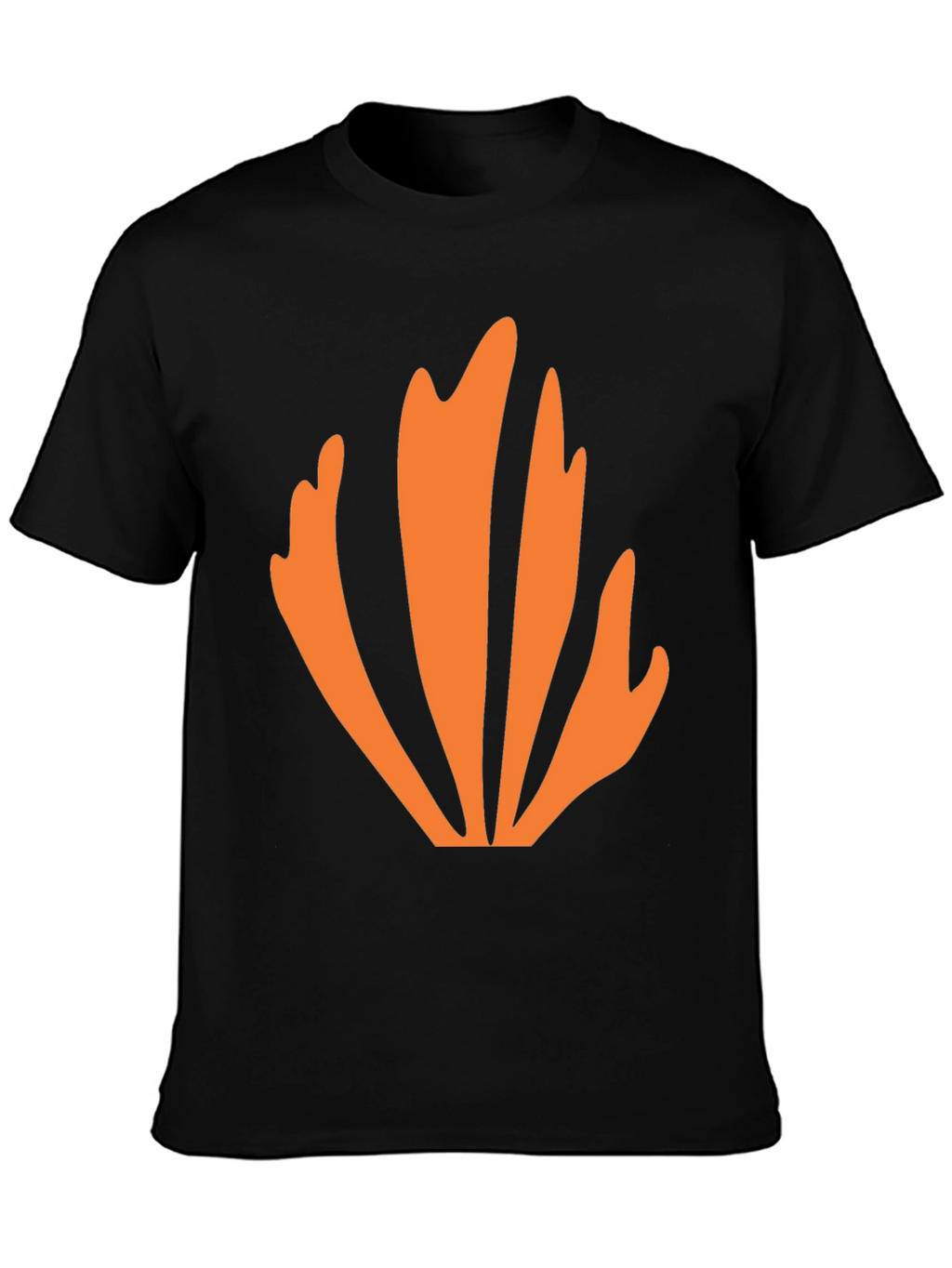 Abstract Orange Graphic Tee