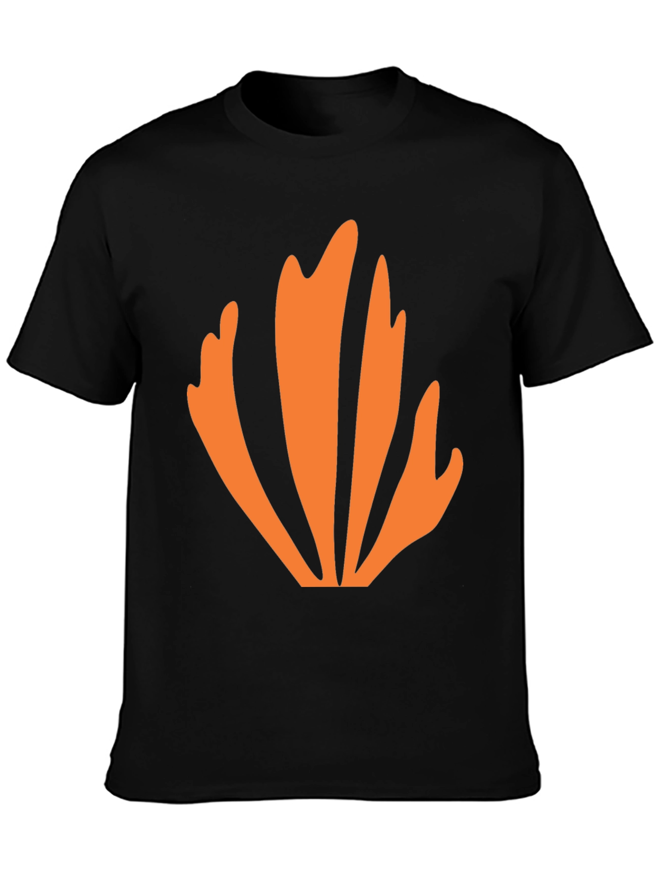 Abstract Orange Graphic Tee