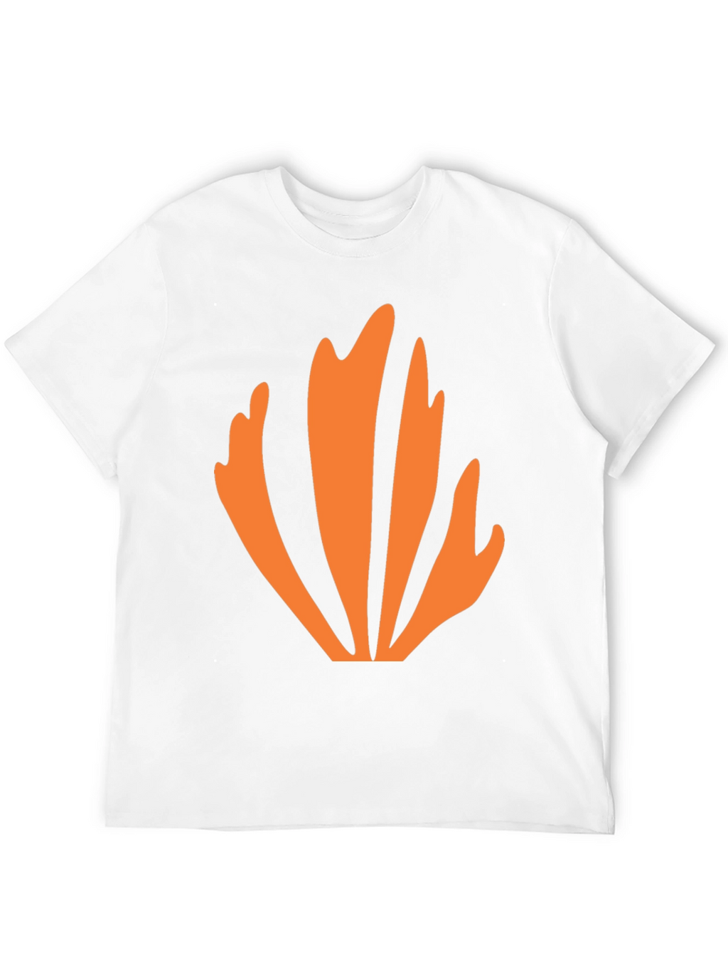 Abstract Orange Graphic Tee