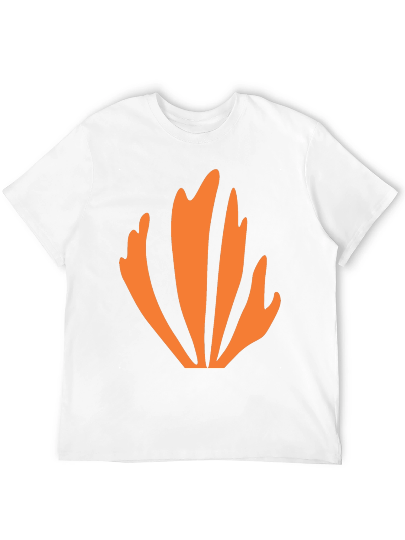 Abstract Orange Graphic Tee