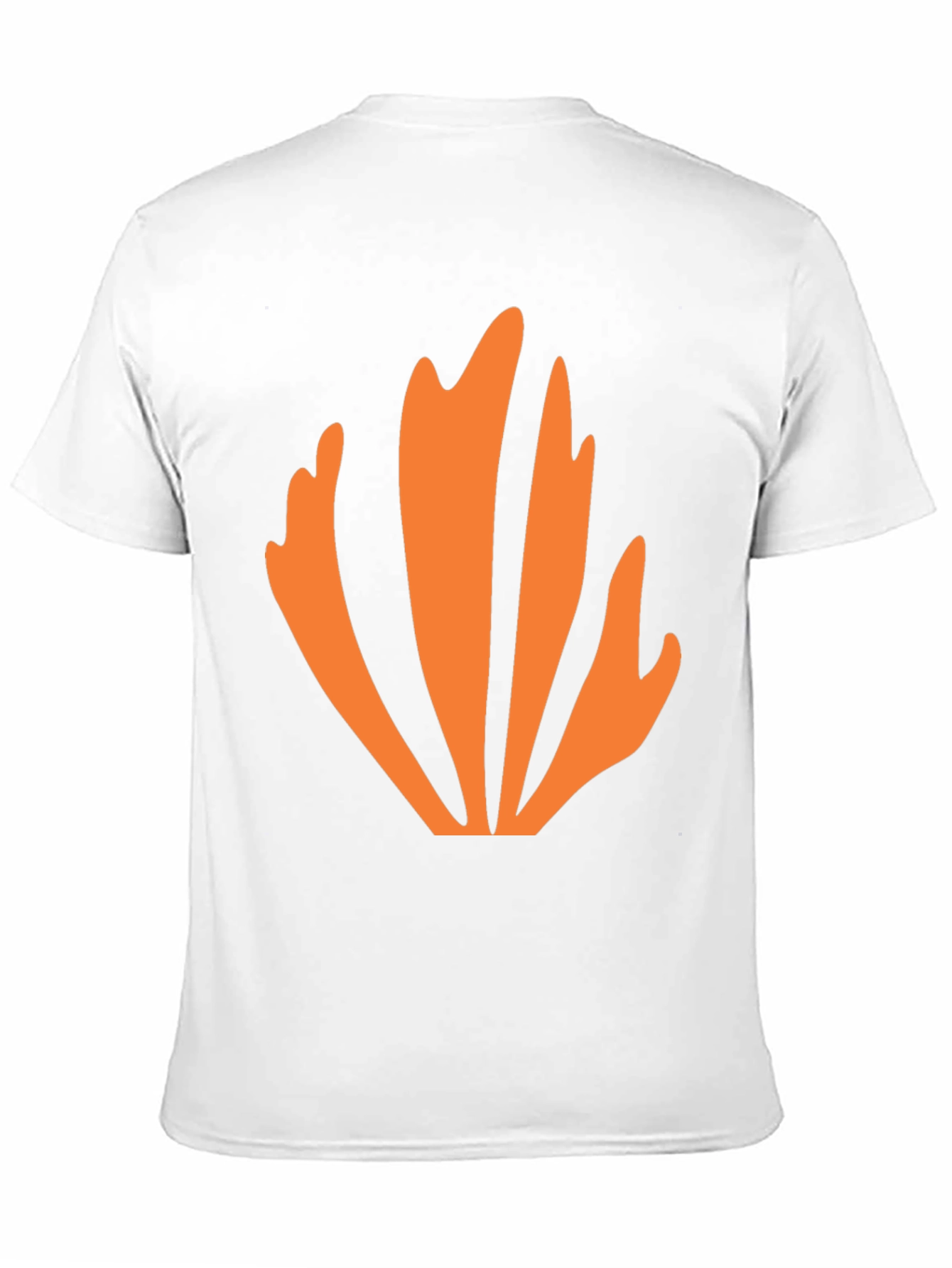 Abstract Orange Graphic Tee