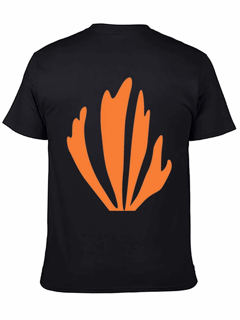 Abstract Orange Graphic Tee