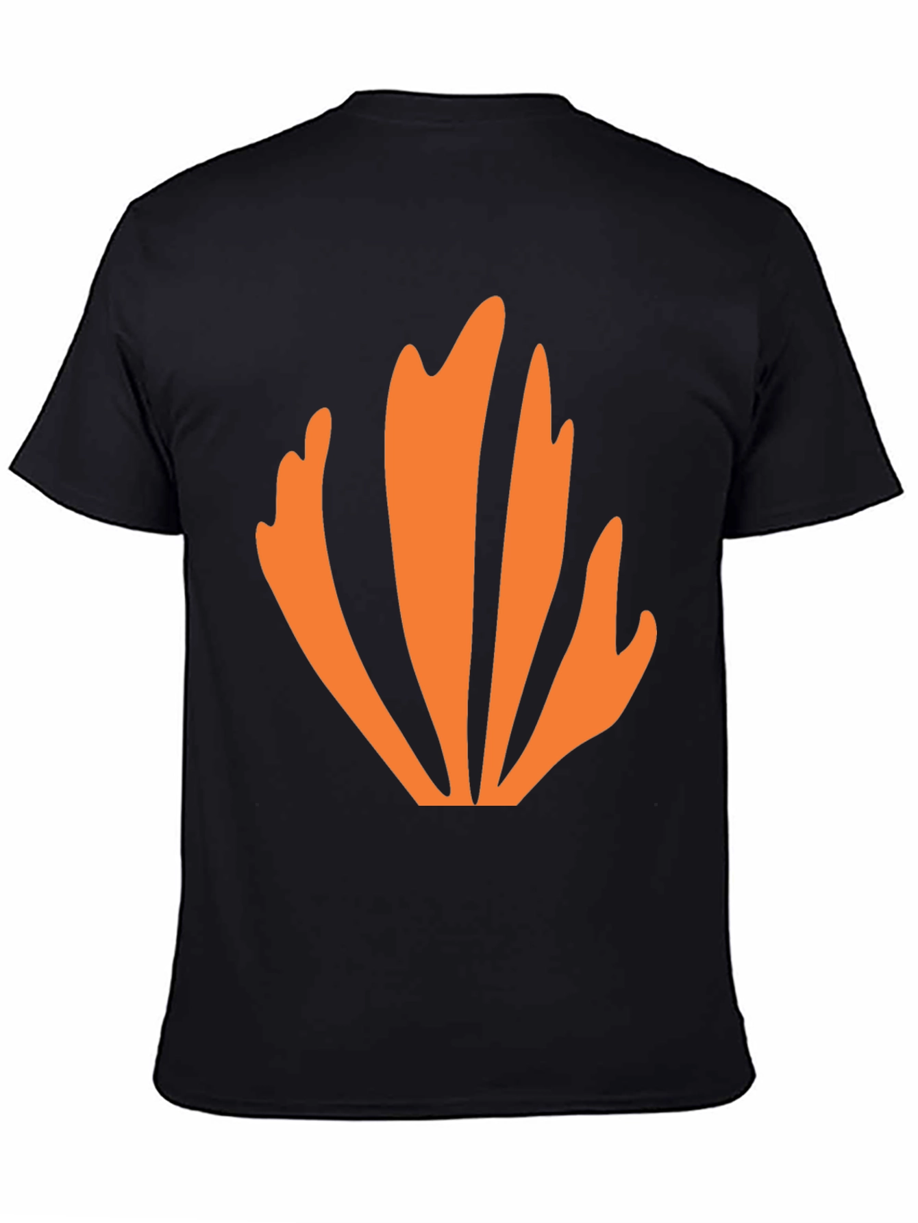 Abstract Orange Graphic Tee