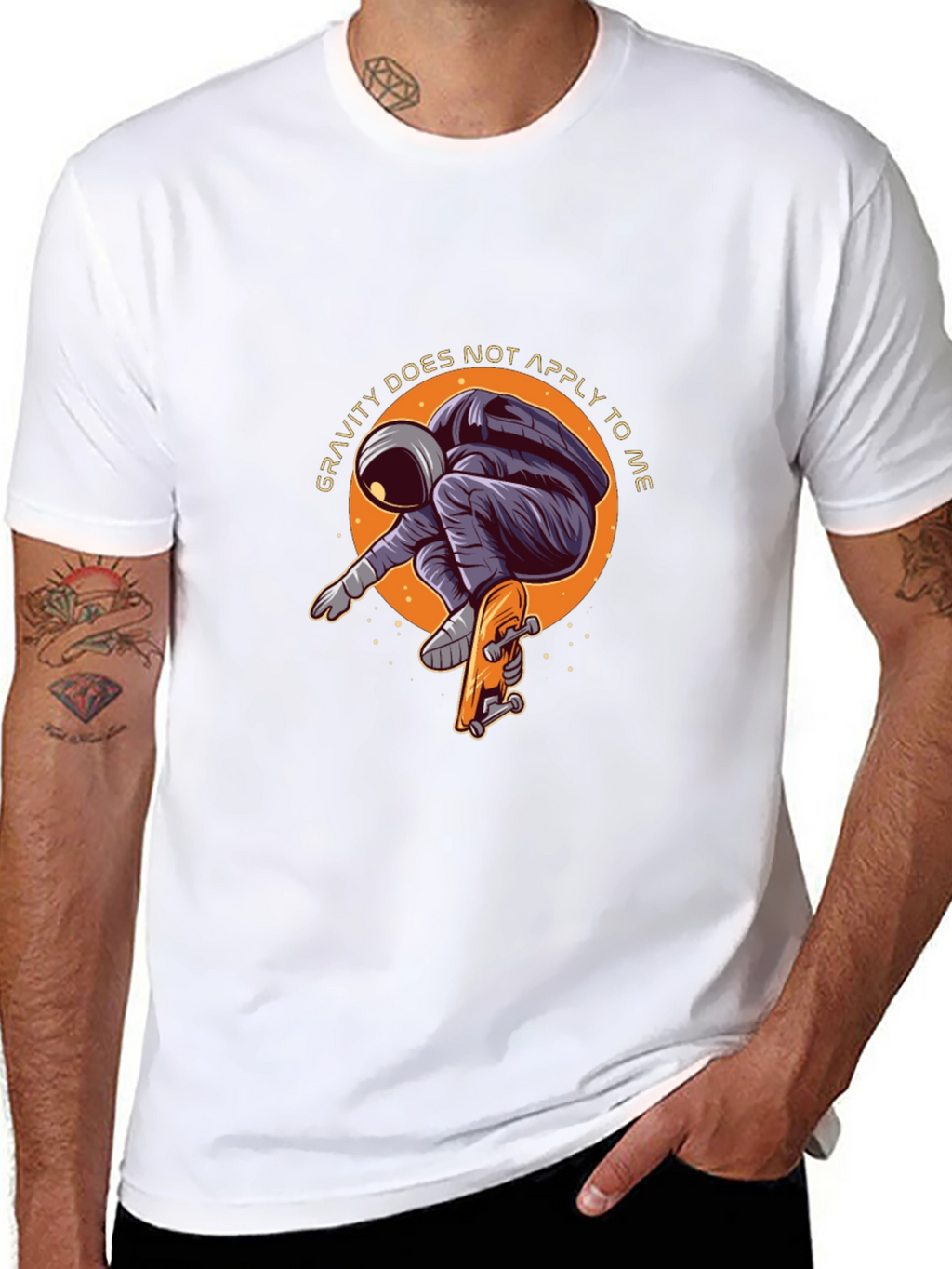 Astronaut Skateboarder T-Shirt