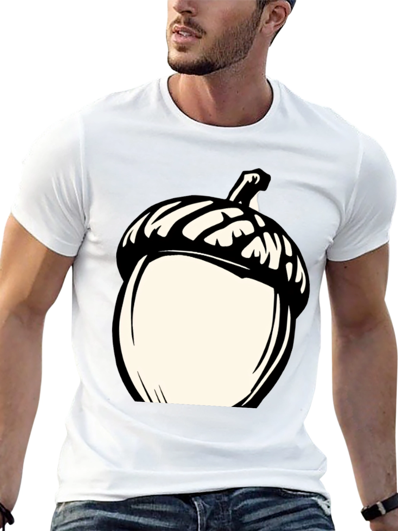 Acorn Graphic Tee - Black Casual Shirt