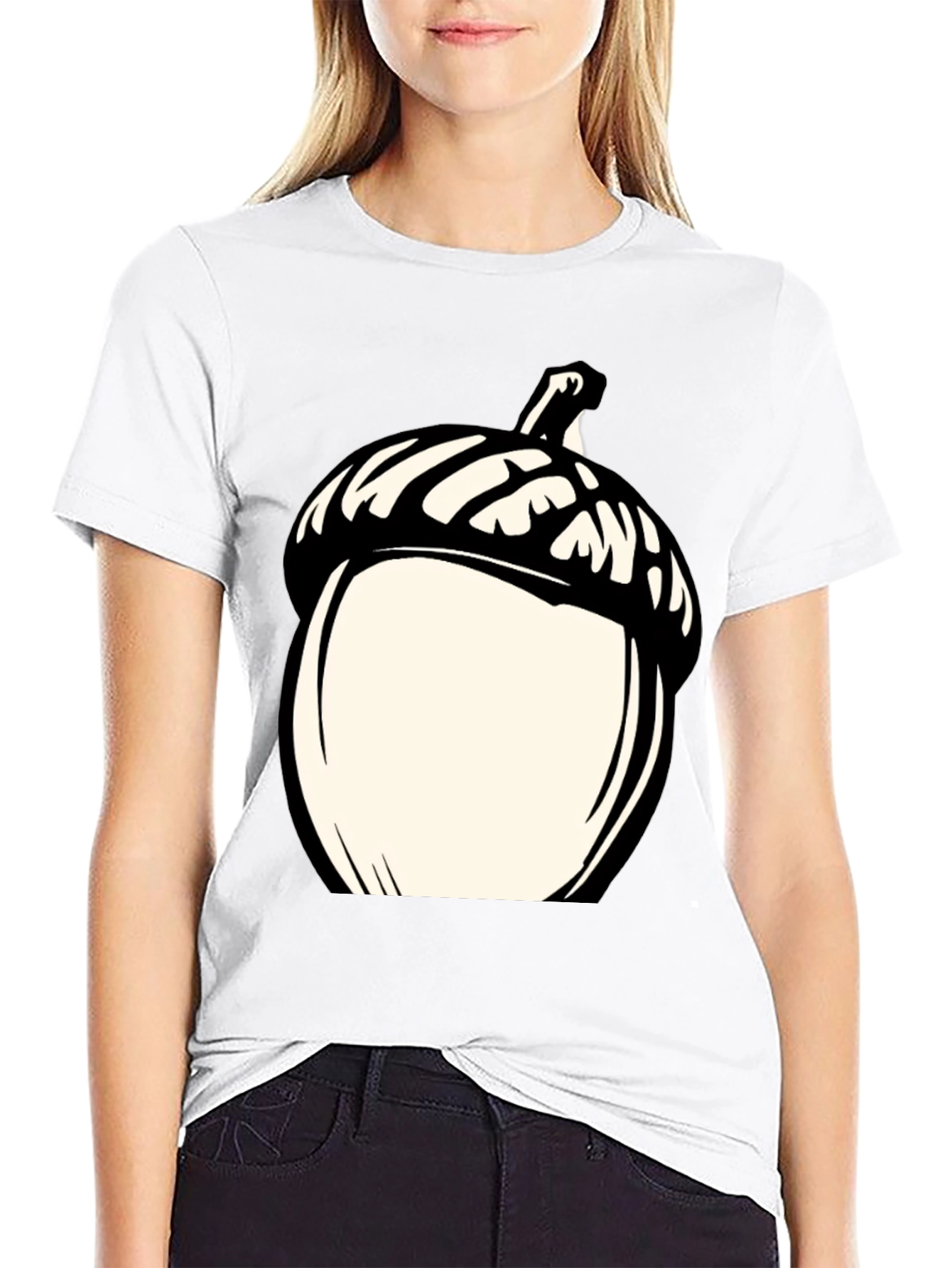 Acorn Graphic Tee - Black Casual Shirt
