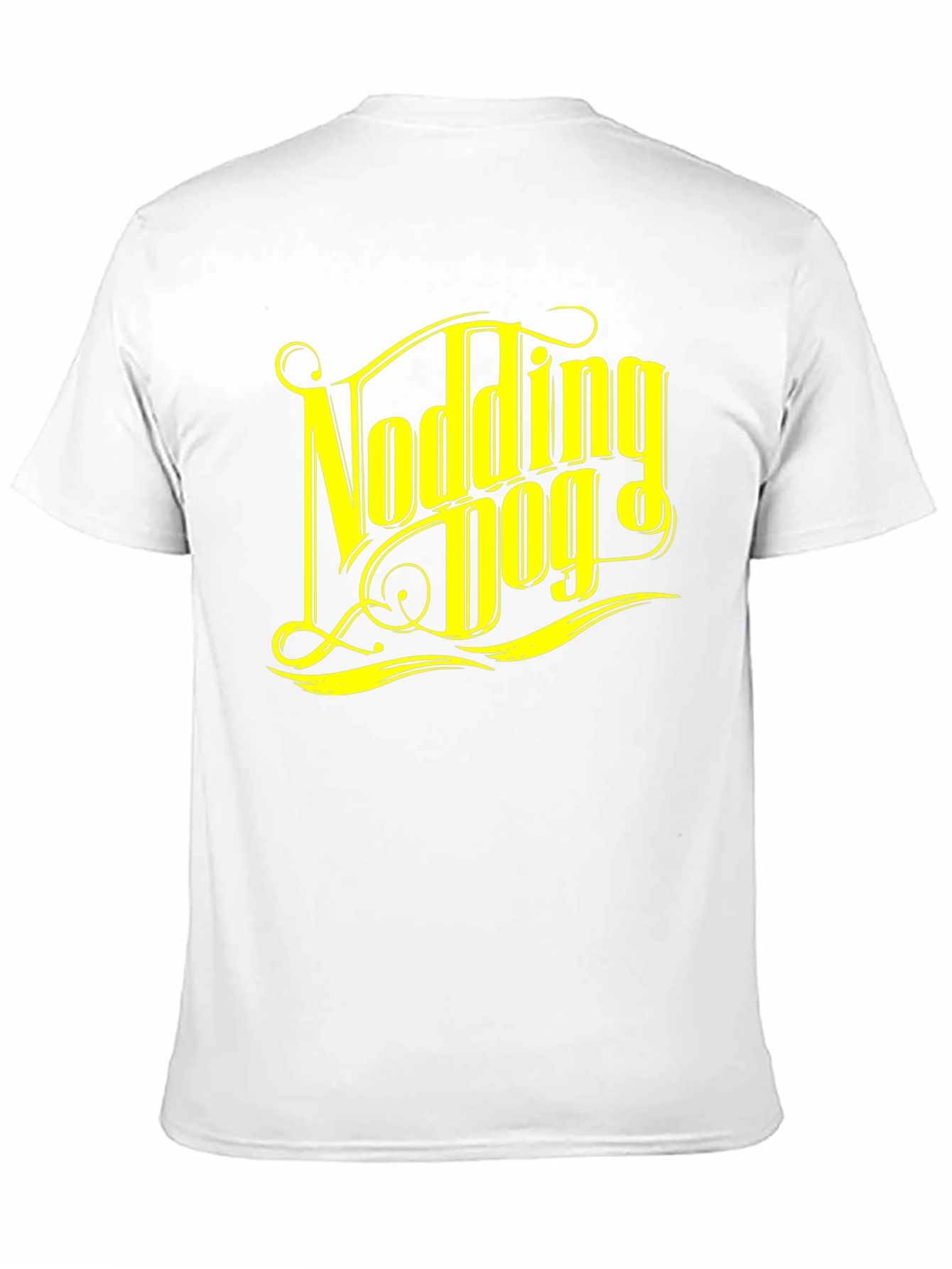 Nodding Dog Graphic Tee - Black Cotton T-Shirt