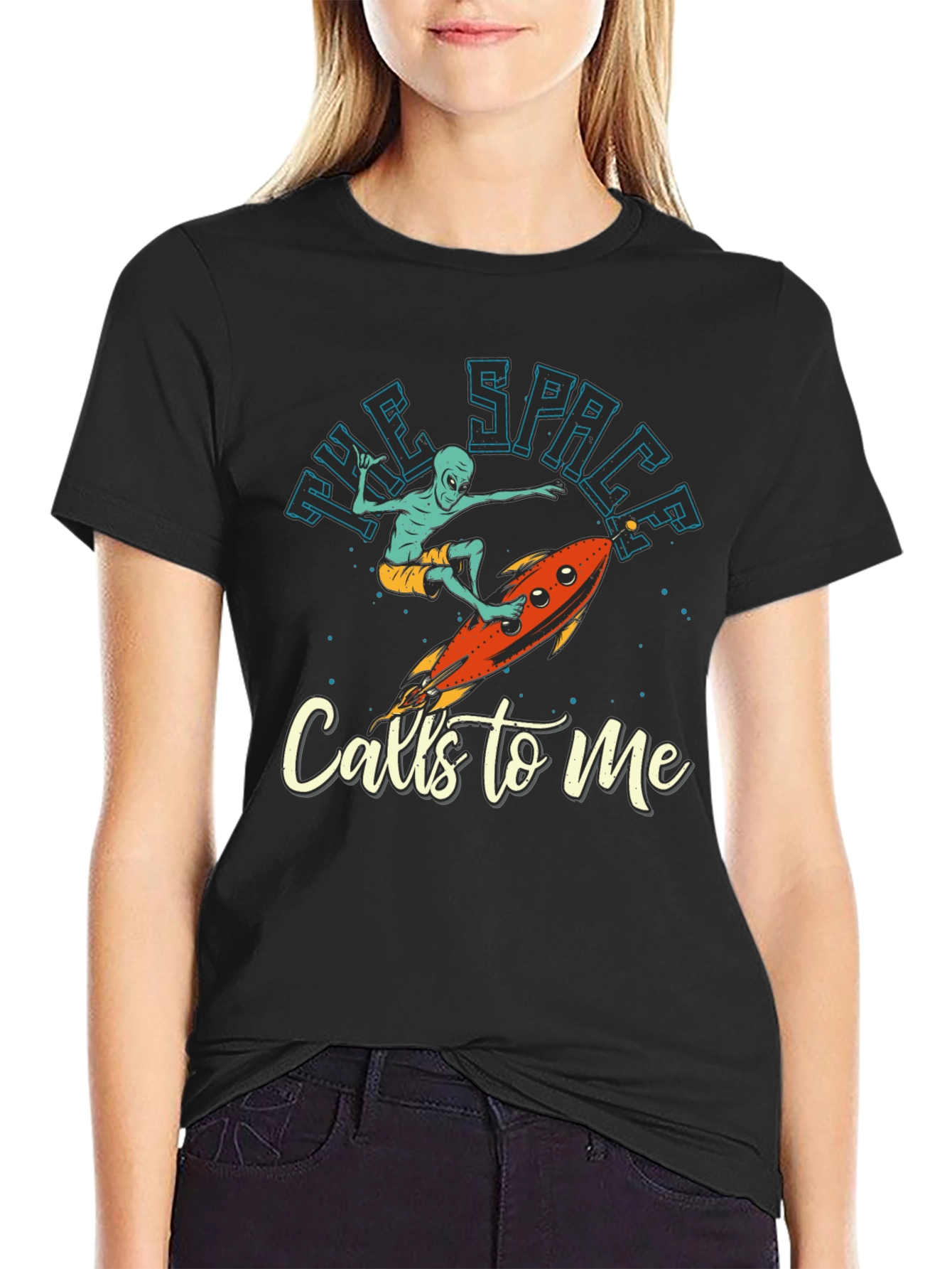 Alien Surfer T-Shirt - The Space Calls To Me