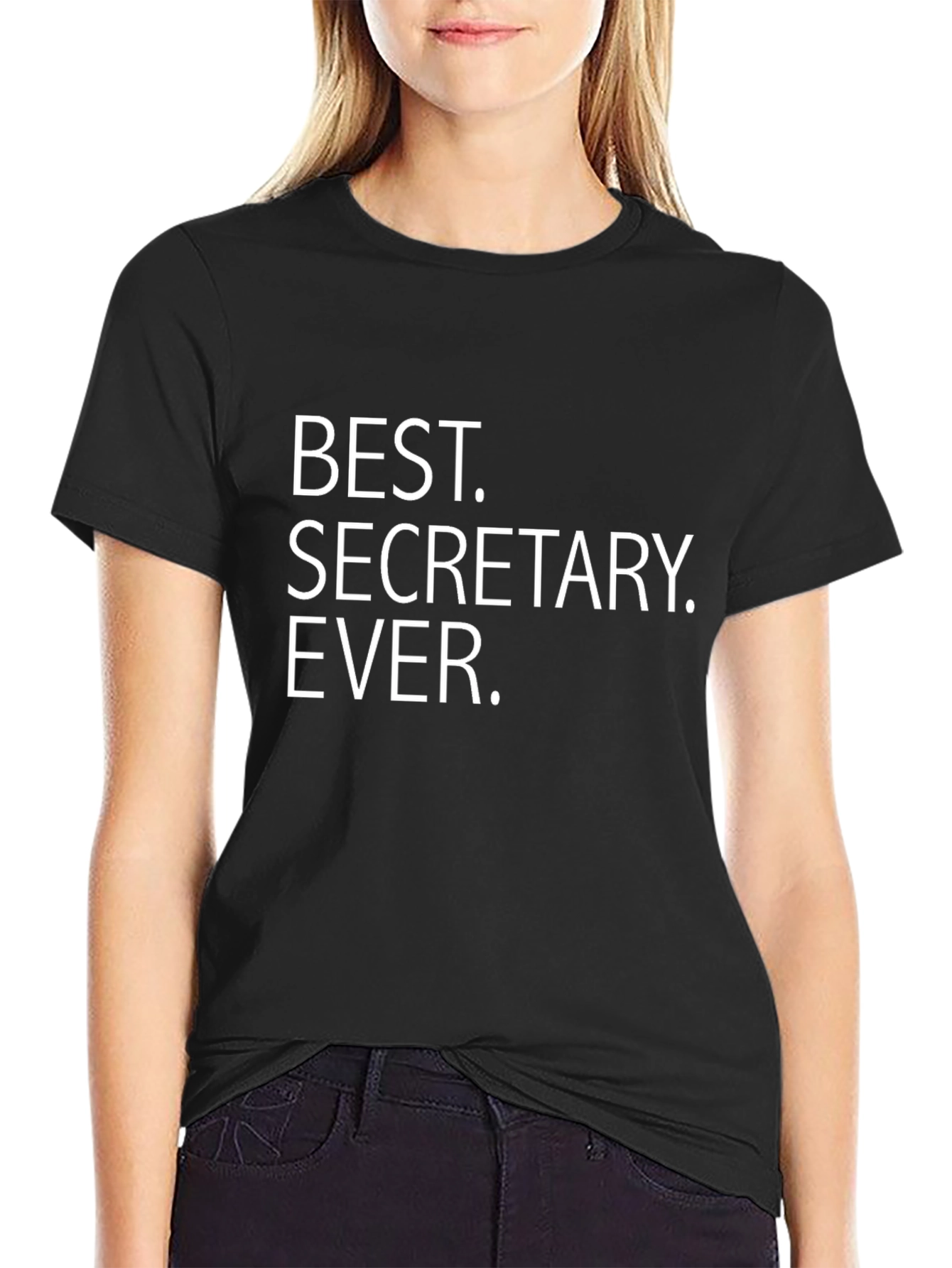 Best Secretary Ever Black T-Shirt