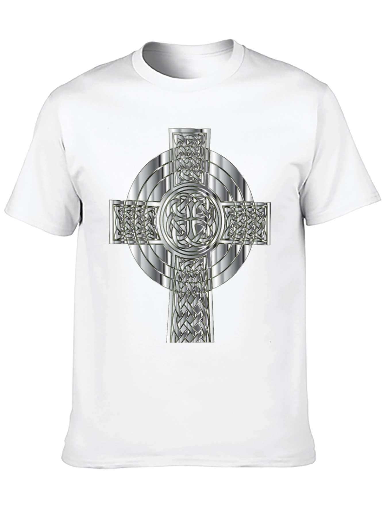Celtic Knot Cross Graphic Tee - Black