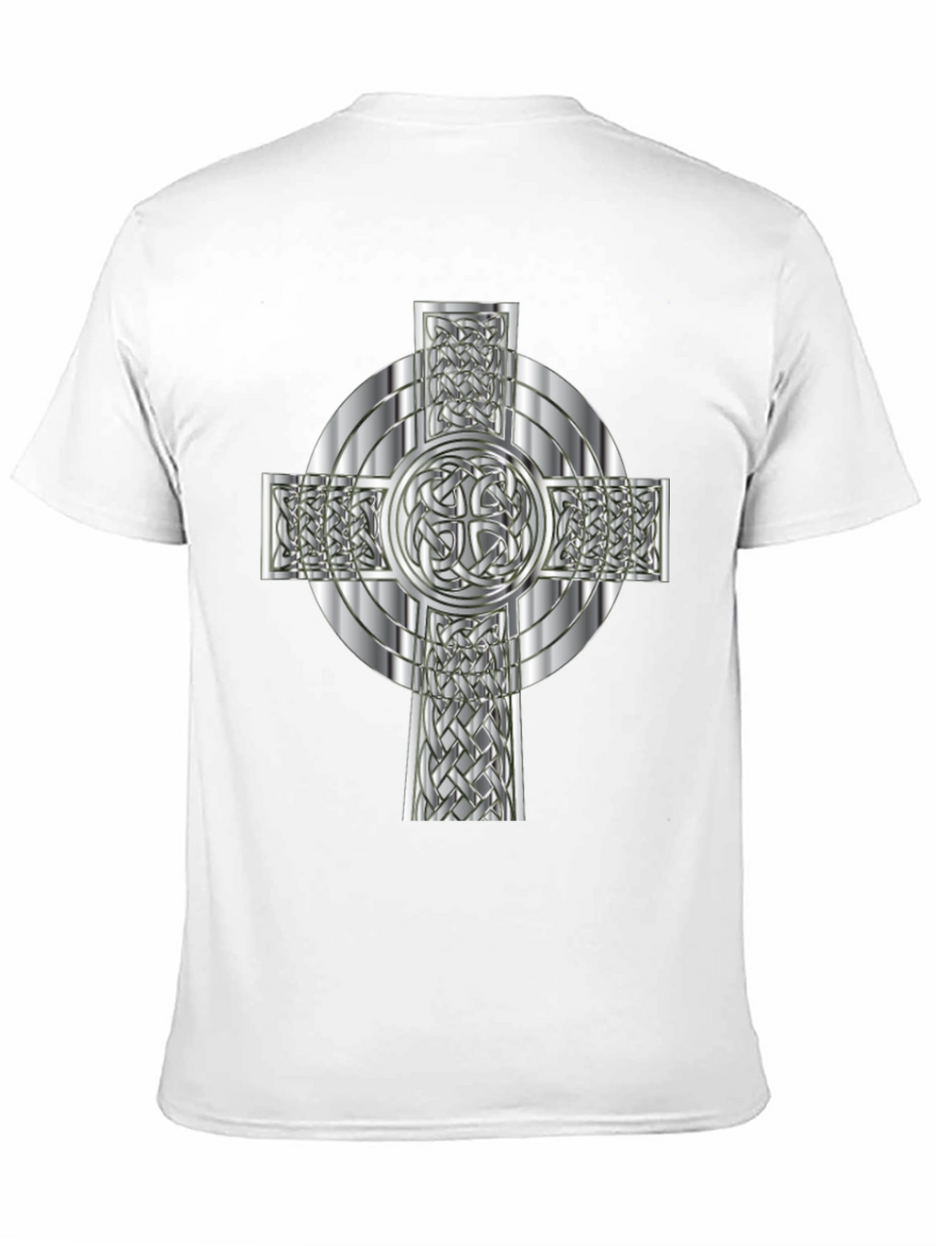 Celtic Knot Cross Graphic Tee - Black