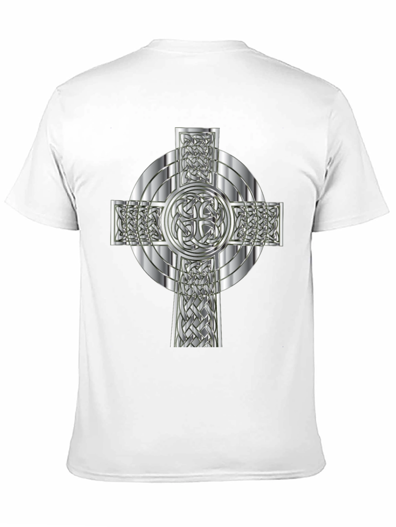 Celtic Knot Cross Graphic Tee - Black