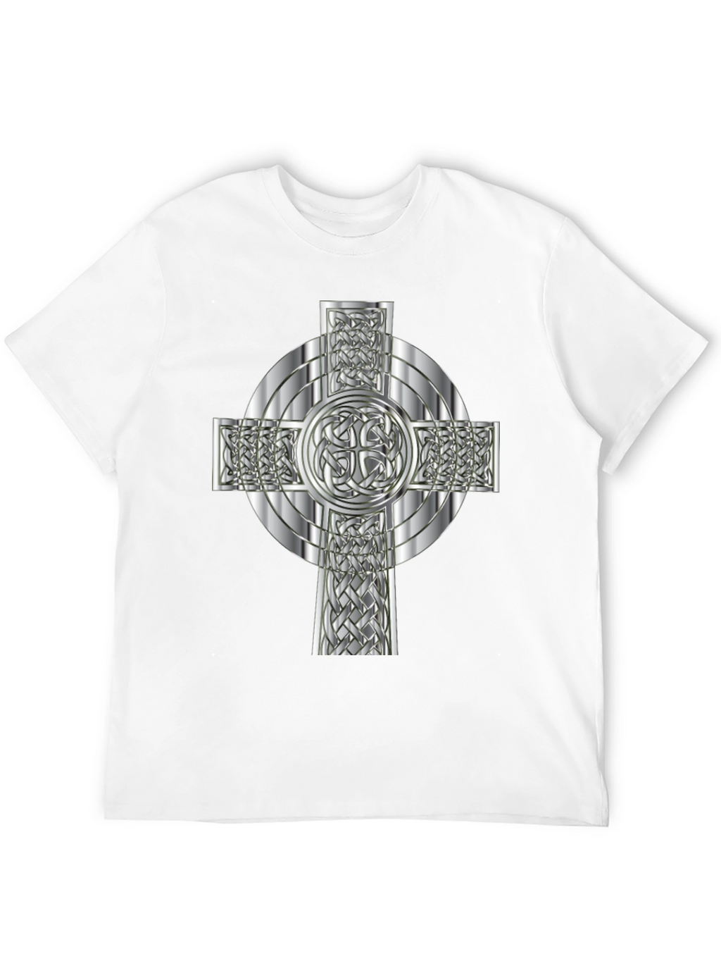 Celtic Knot Cross Graphic Tee - Black