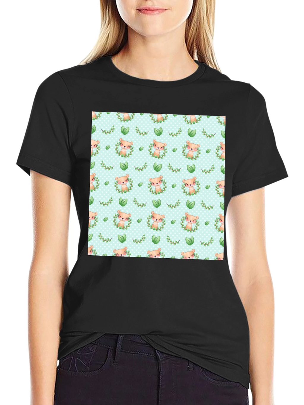 Cute Otter Pattern T-Shirt