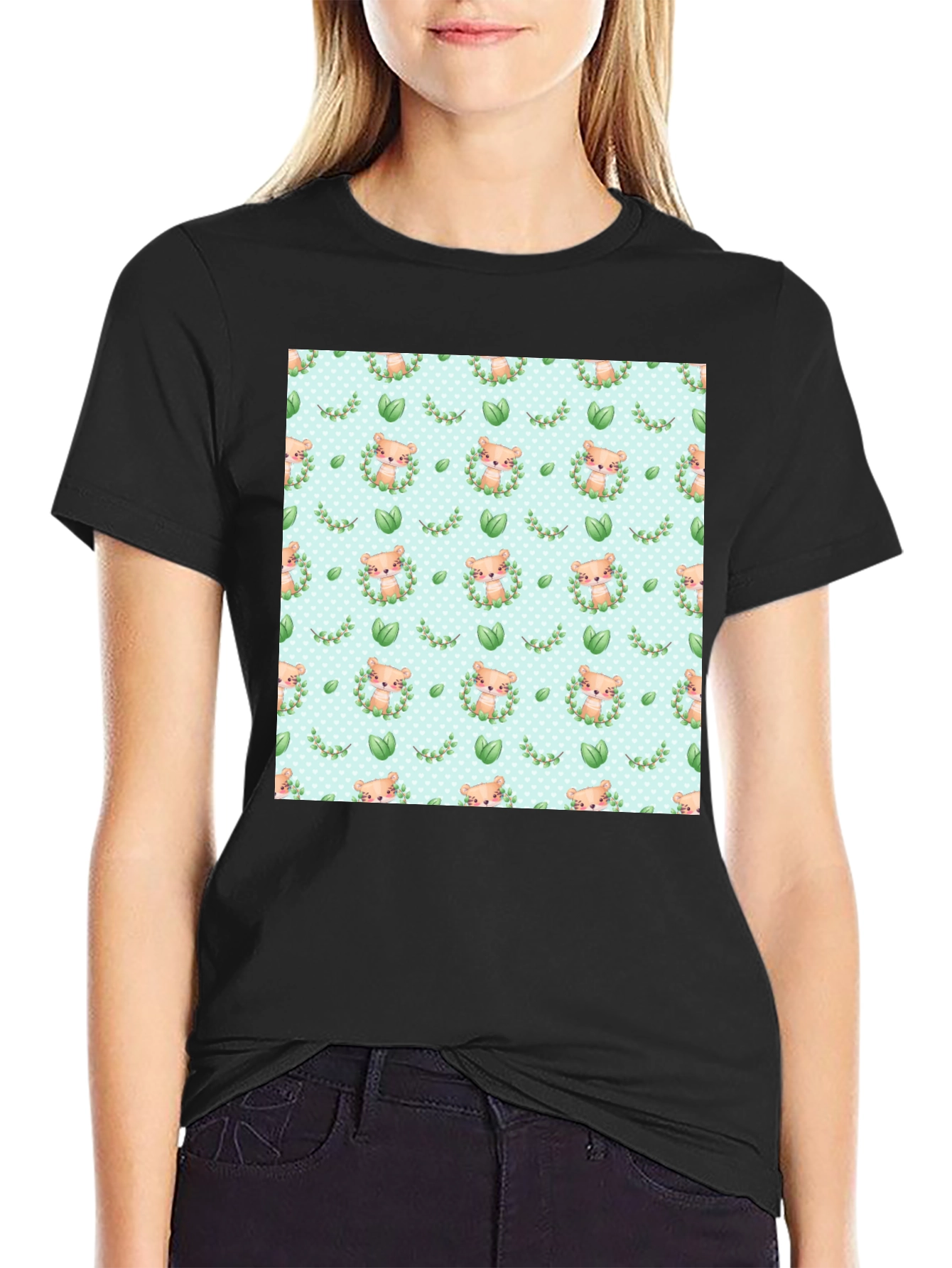 Cute Otter Pattern T-Shirt