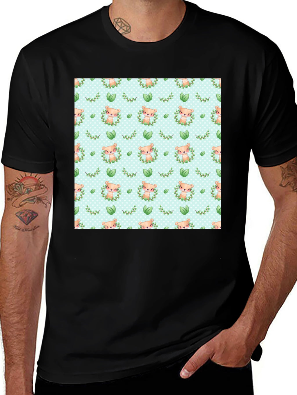 Cute Otter Pattern T-Shirt