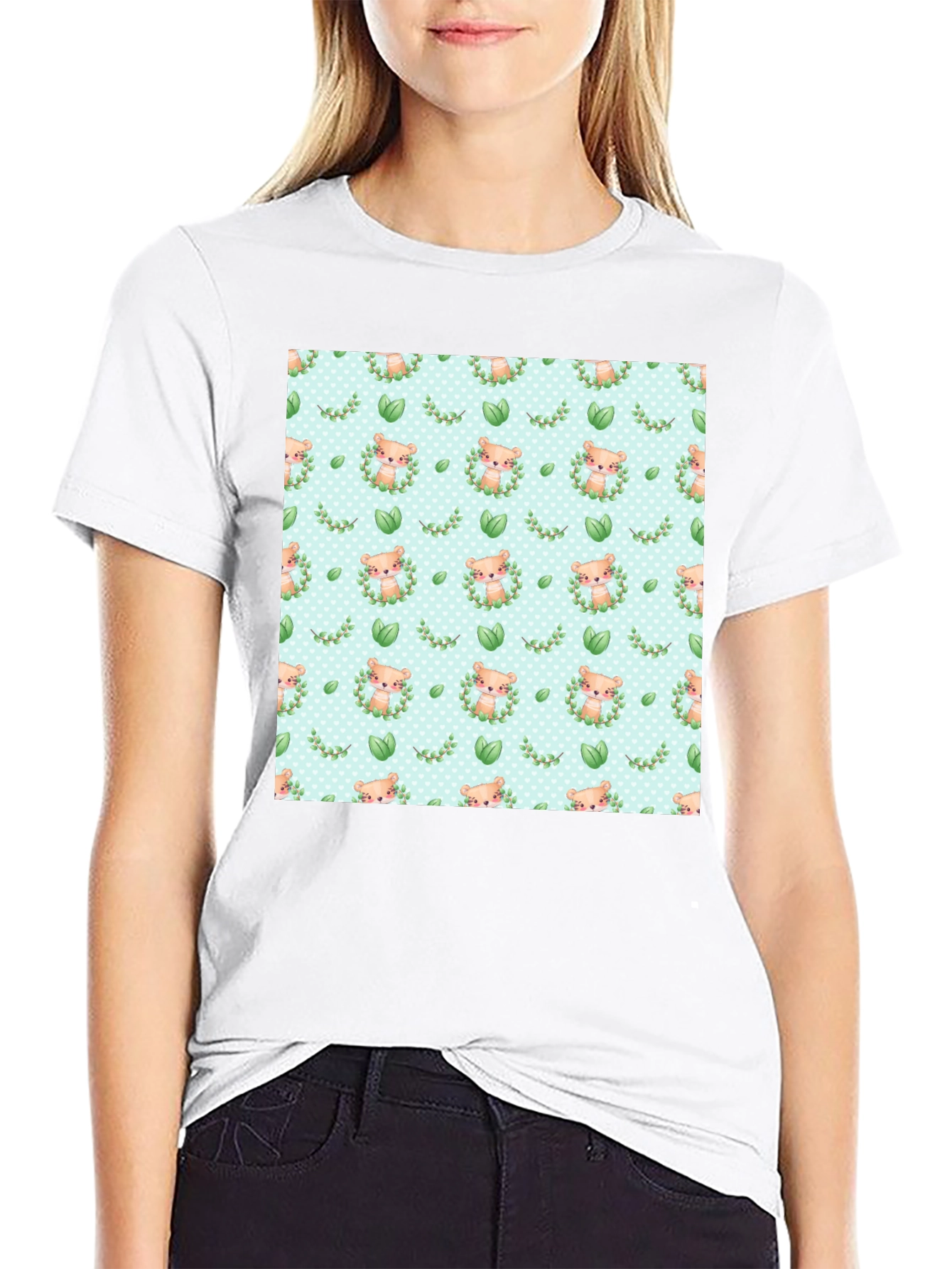 Cute Otter Pattern T-Shirt