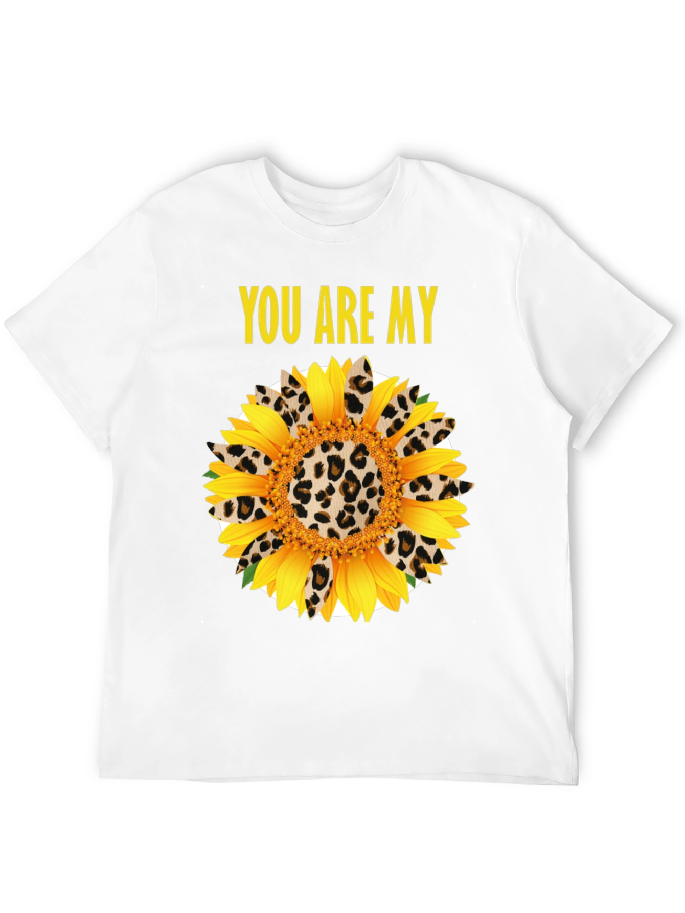 You Are My Sunflower Leopard Print Graphic Tee