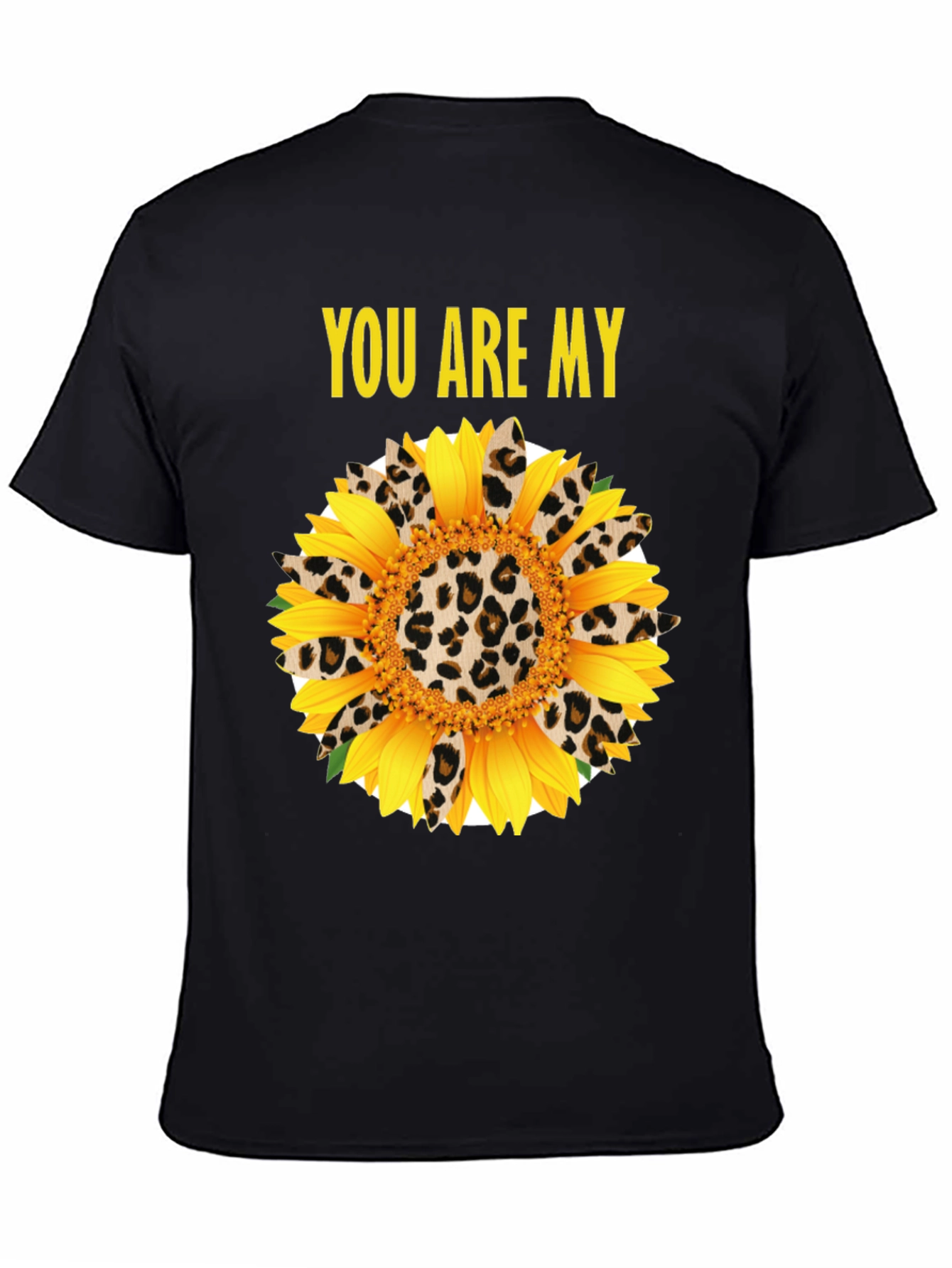 You Are My Sunflower Leopard Print Graphic Tee