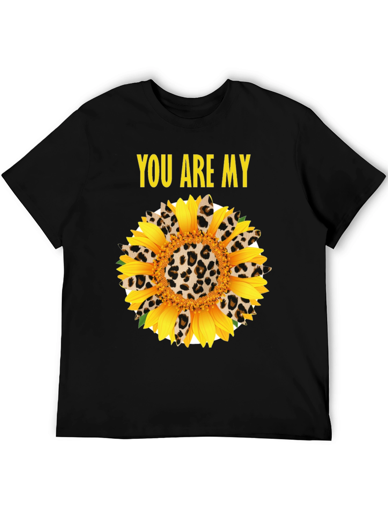 You Are My Sunflower Leopard Print Graphic Tee