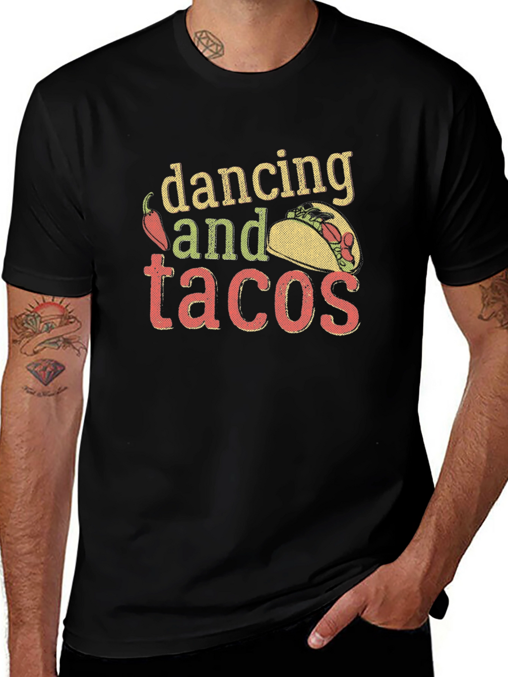 Dancing and Tacos Graphic T-Shirt