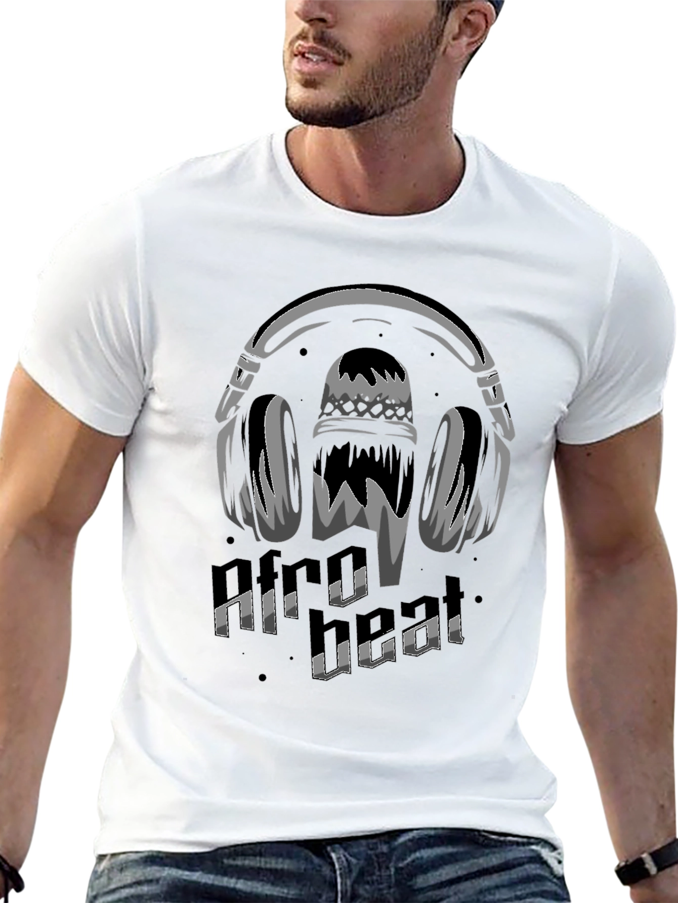 Afro Beat Graphic Tee - Music Lovers T-Shirt