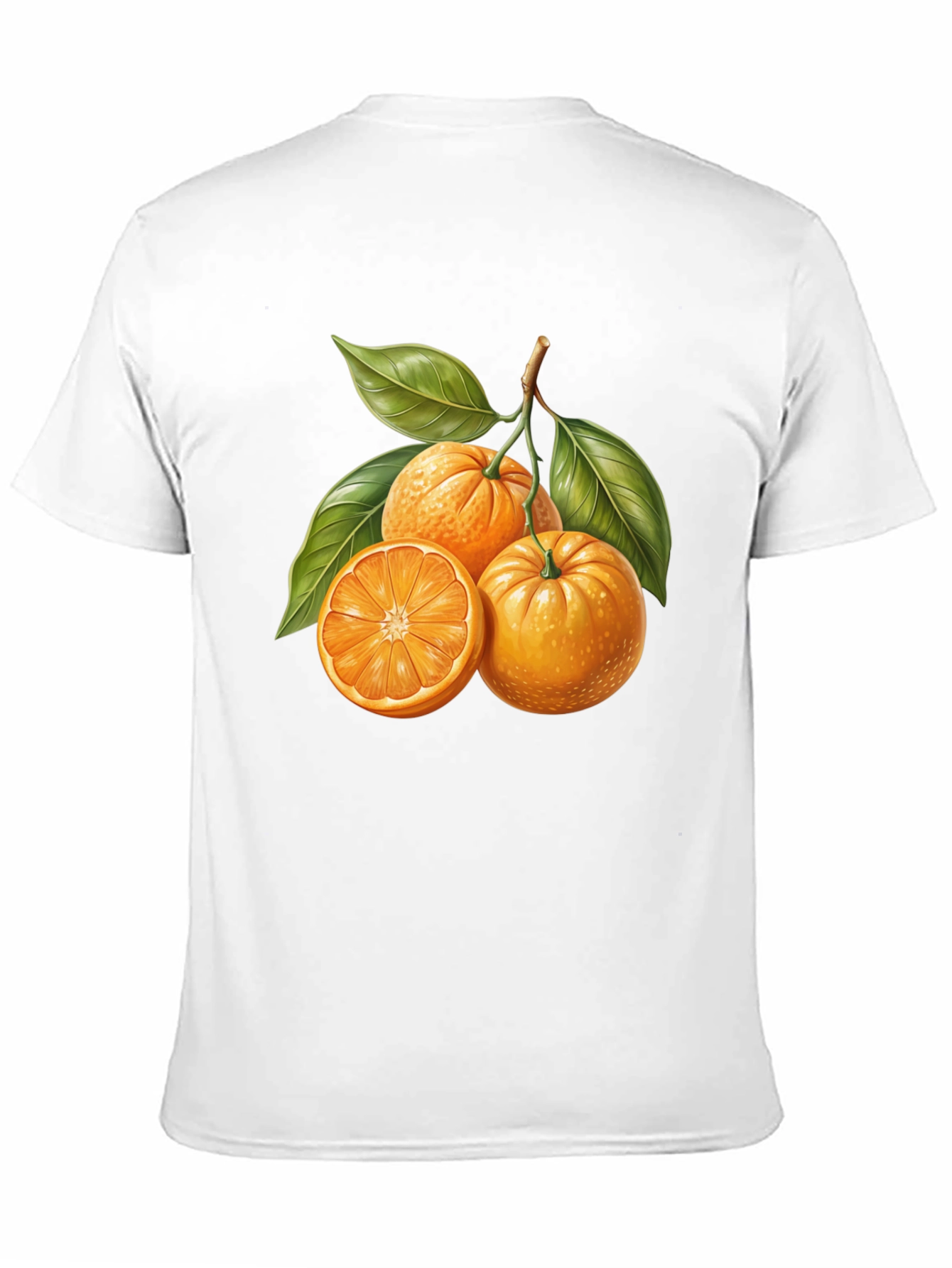 Citrus Fruit Graphic Tee - Stylish Black T-Shirt
