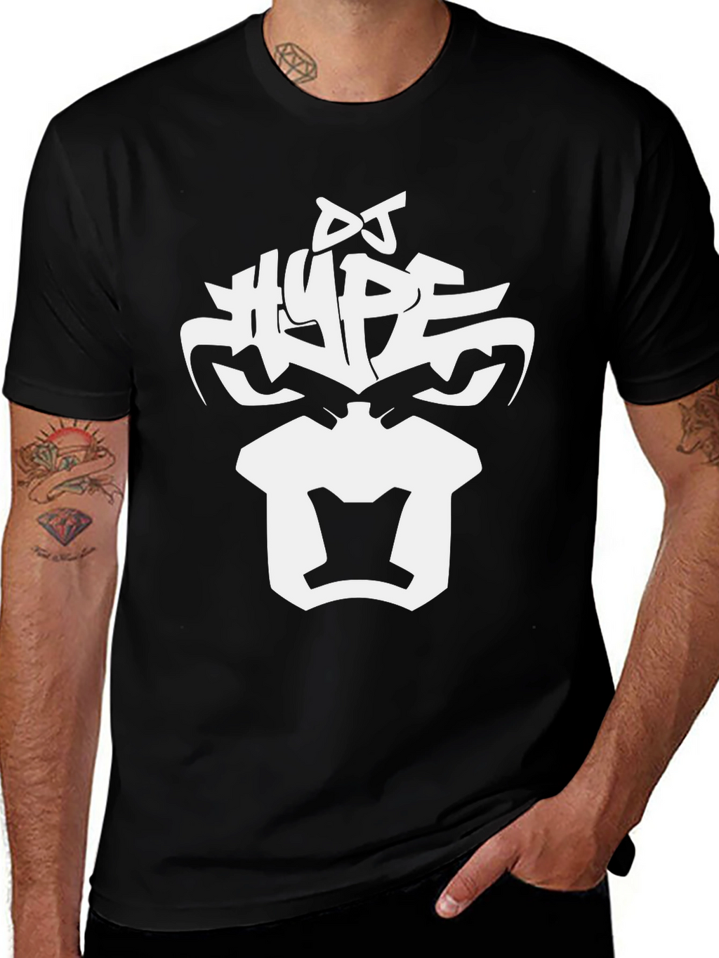 DJ Hype Gorilla Graphic Black T-Shirt