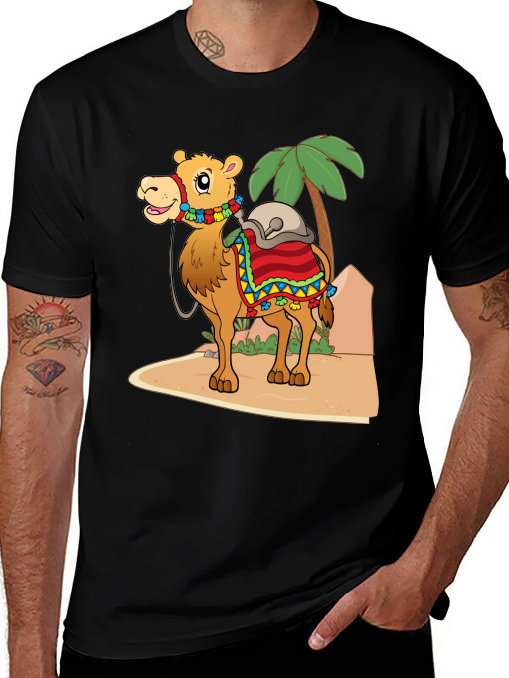 Camel Cartoon T-Shirt