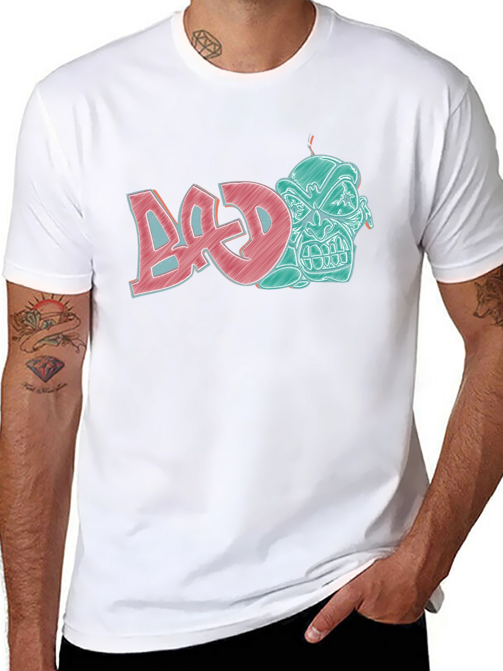 Edgy Graphic T-Shirt - BAD